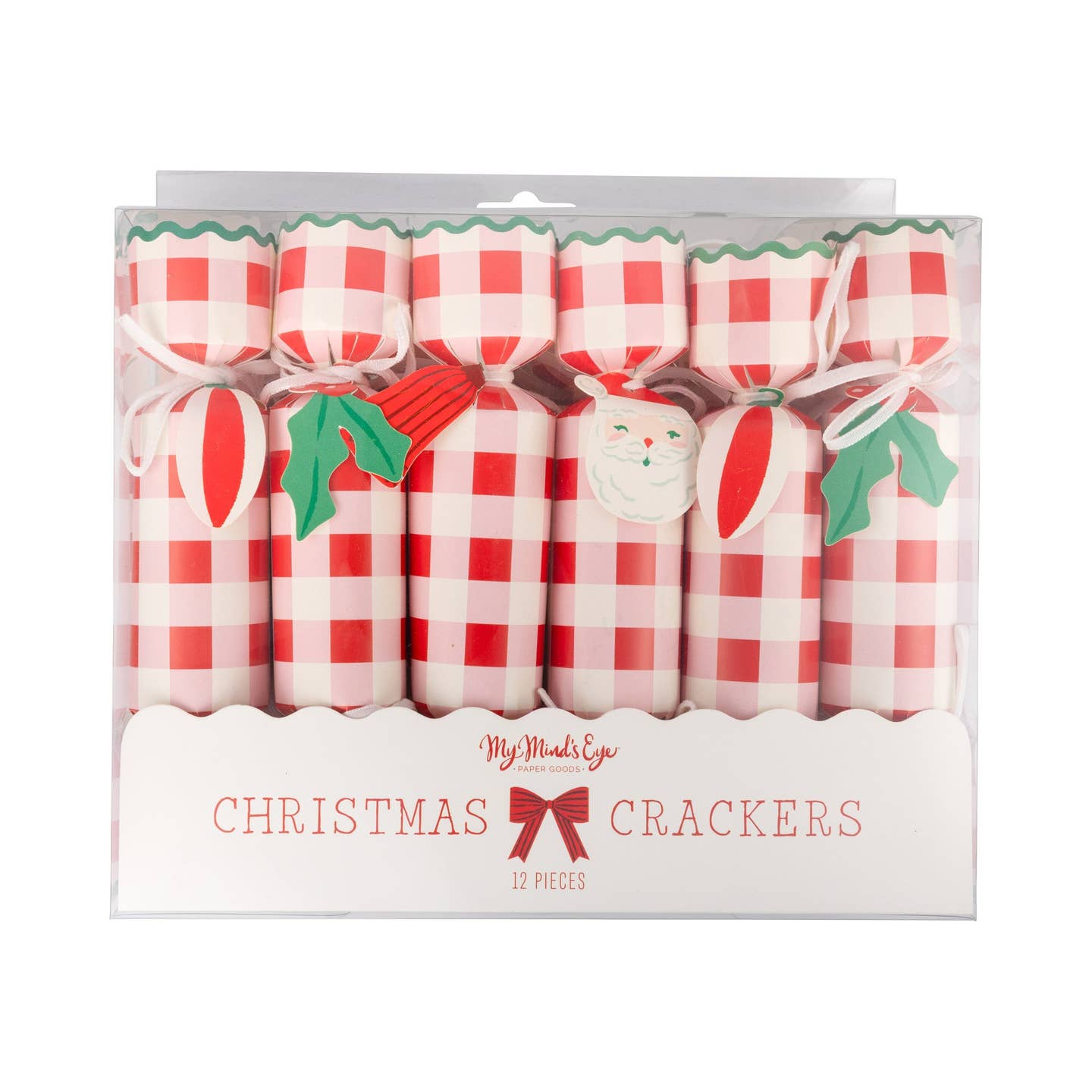 Red & Pink Plaid Crackers