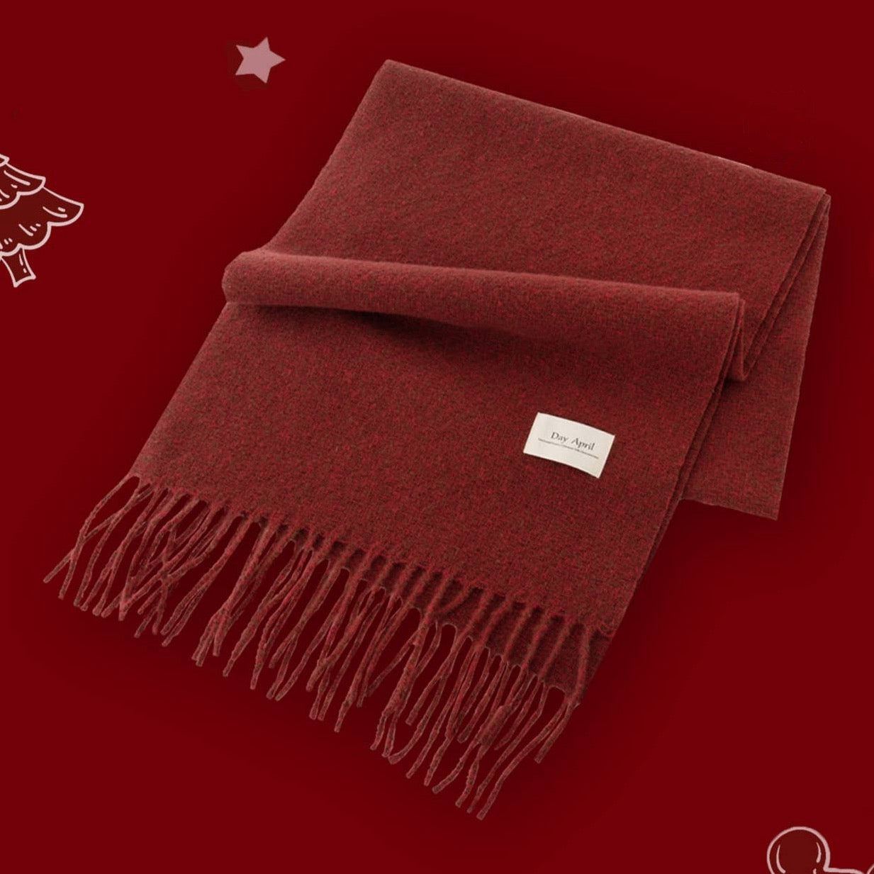 Simple, bold, and beautifully classic. This solid red scarf brings instant holiday cheer while remaining versatile enough for everyday wear all season long.

Details:

100% Polyester
Casual, light fitting scarf
Size: 37*200cm