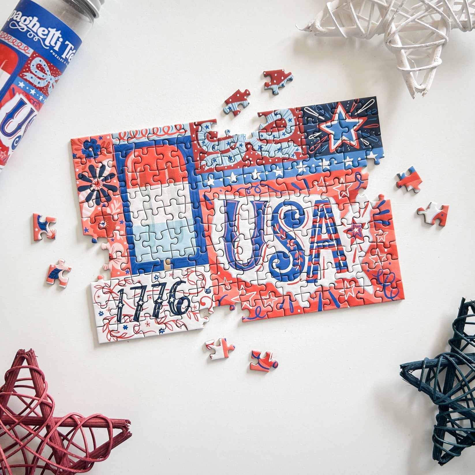 Red, White, & Blue 150 Piece Mini Puzzle