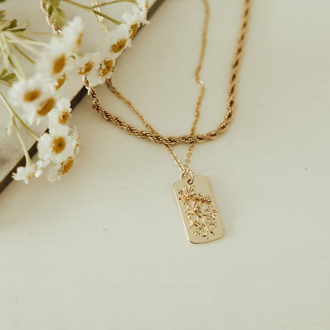 Blossom Necklace - Mauve Jewelry Co.