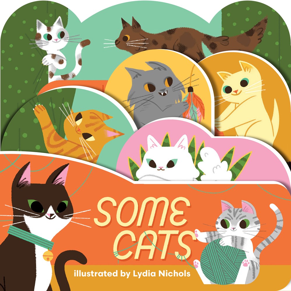 An ode to the many moods of the beloved housecat, this colorful, chunky board book is a work of art meant to be displayed face-out on nursery bookshelves.

“Purr-fectly presented for children, whether or not they have cats in their lives.”—School Library Journal