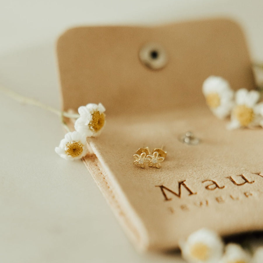 Flower Mini Studs - Mauve Jewelry Co.