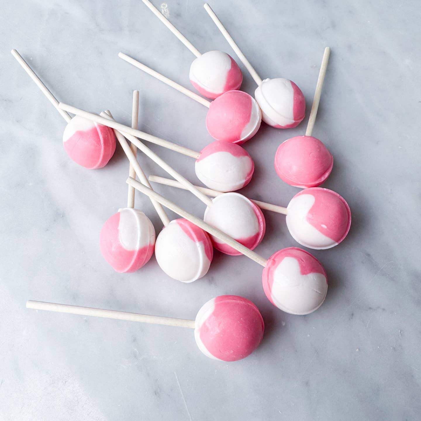 Raspberry Fluff Large Lollipop
