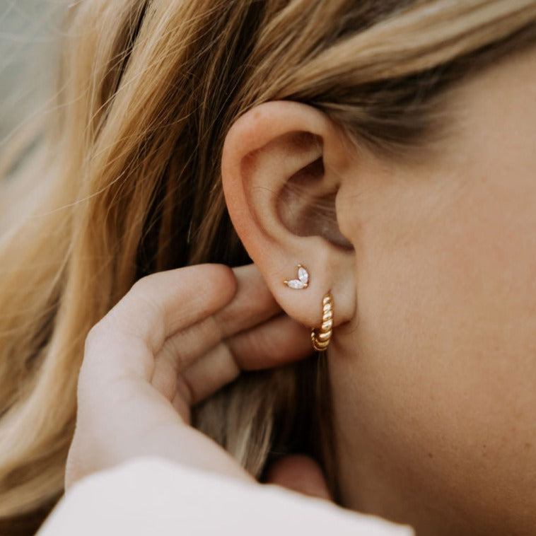 Brooklyn Twist Hoops - Mauve Jewelry Co.