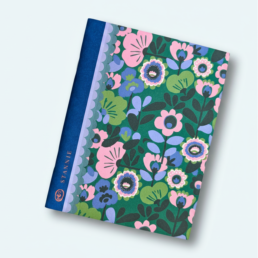 Perfectly petite companion for your musings and mid-day meanderings. These treasures measure 4.25" x 5.5" and are the perfect size for tucking into a bag or keeping on a nightstand for whenever inspiration strikes. Whether you are gifting them to a friend or keeping them for your own calm, slow moments of creativity, these notebooks are a delightful addition to any desk or shop collection.