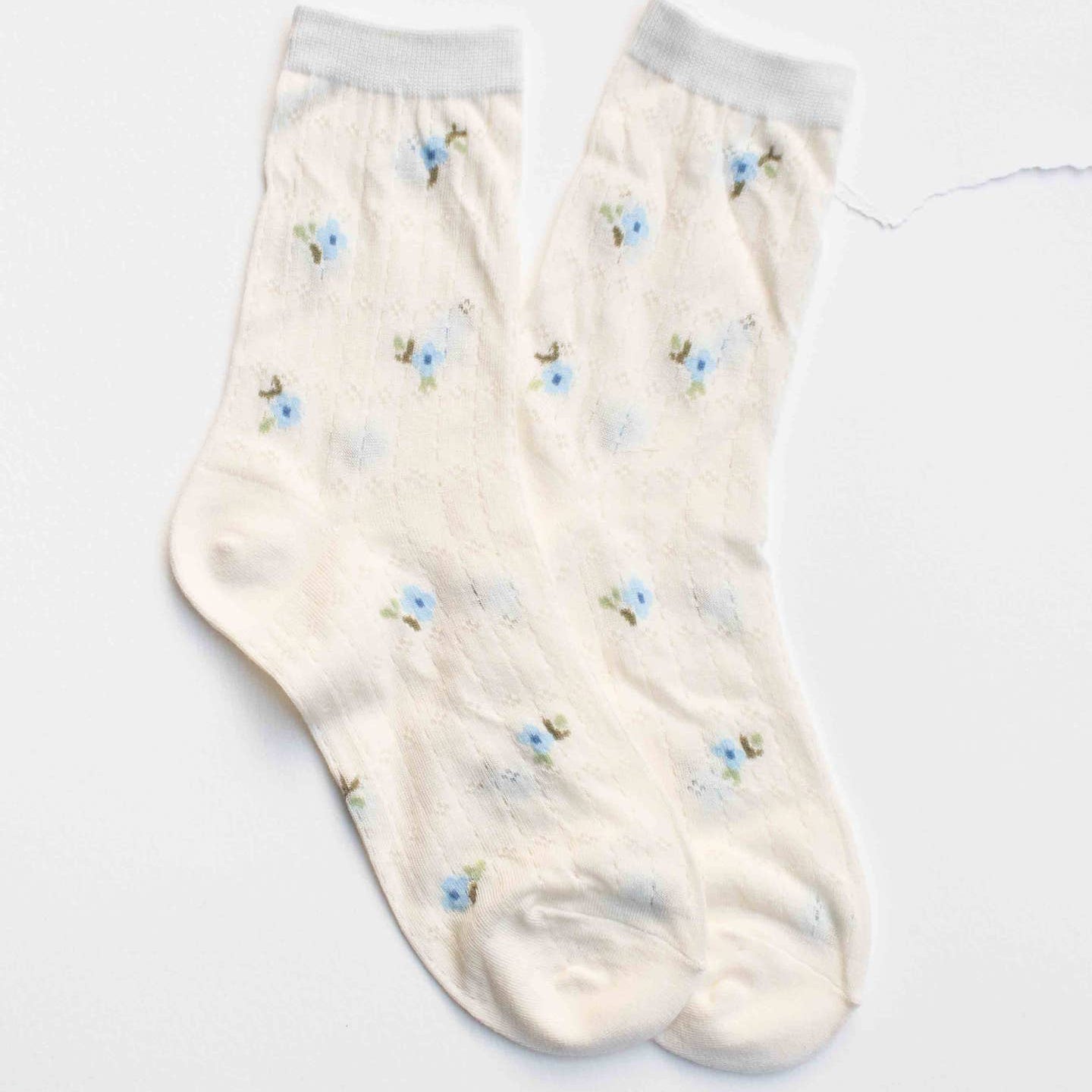 Mini Floral Cotton Socks - 4 Colors