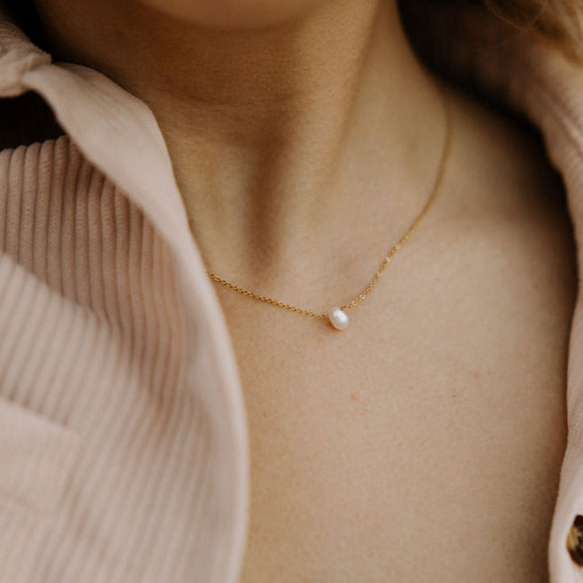 Melbourne Pearl Necklace - Mauve Jewelry Co.
