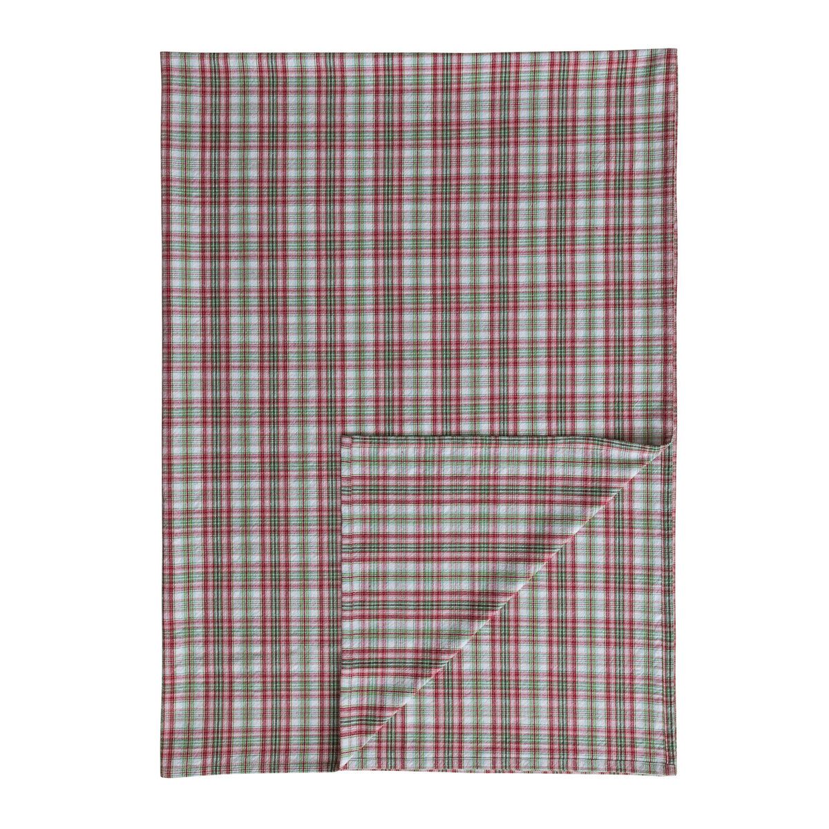 Soft Holiday Plaid Cotton Table Cloth