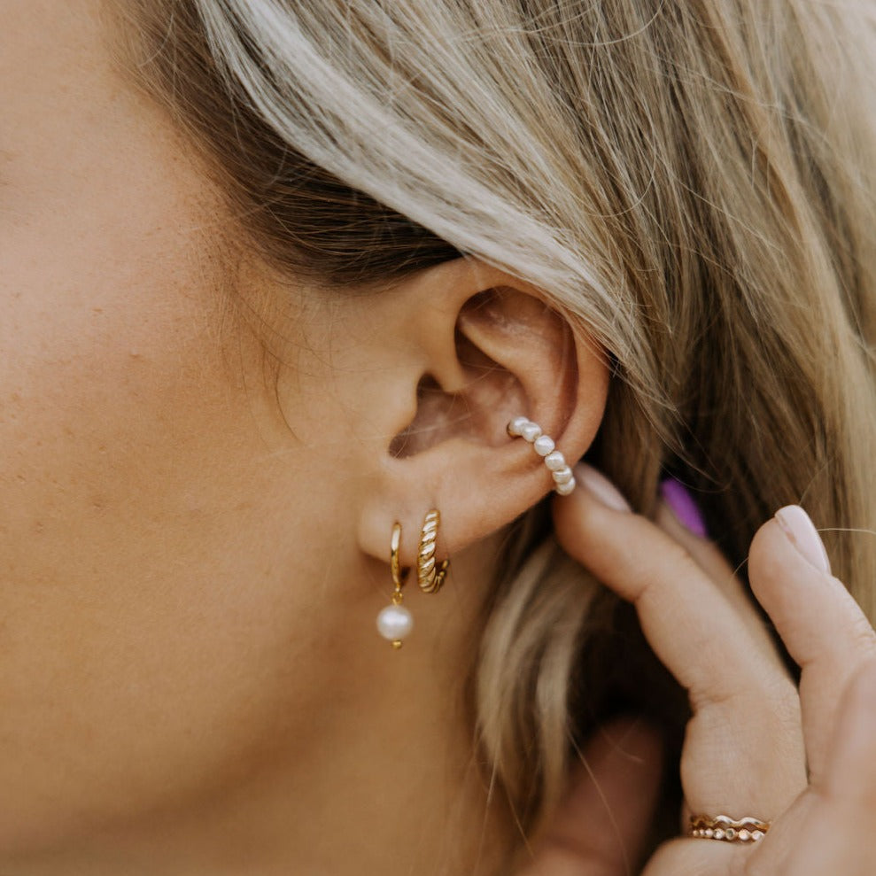 Brooklyn Twist Hoops - Mauve Jewelry Co.