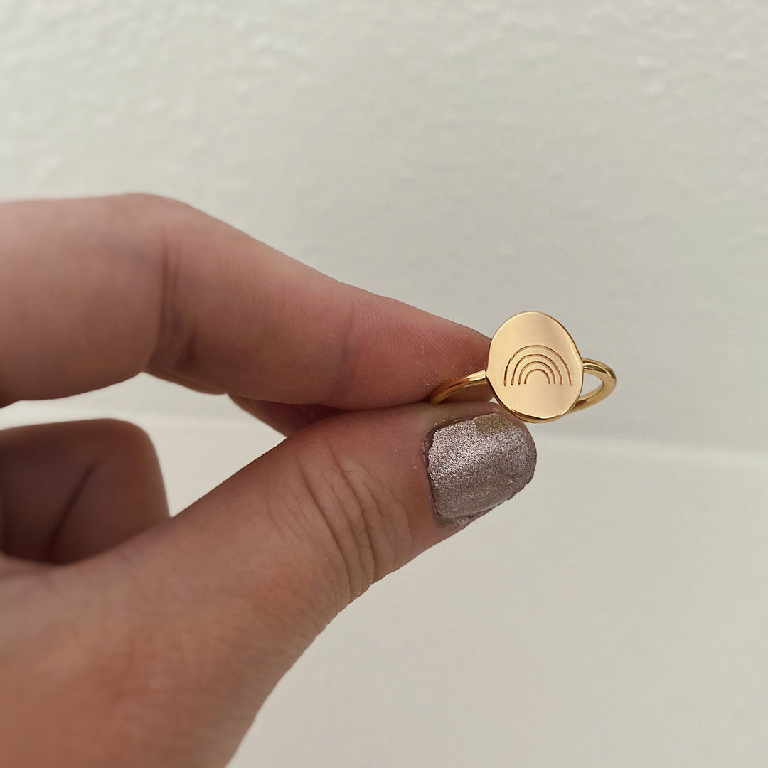 Rainbow Arches Ring - Mauve Jewelry Co.
