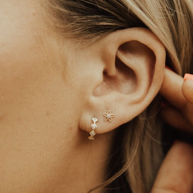 Flower Mini Studs - Mauve Jewelry Co.
