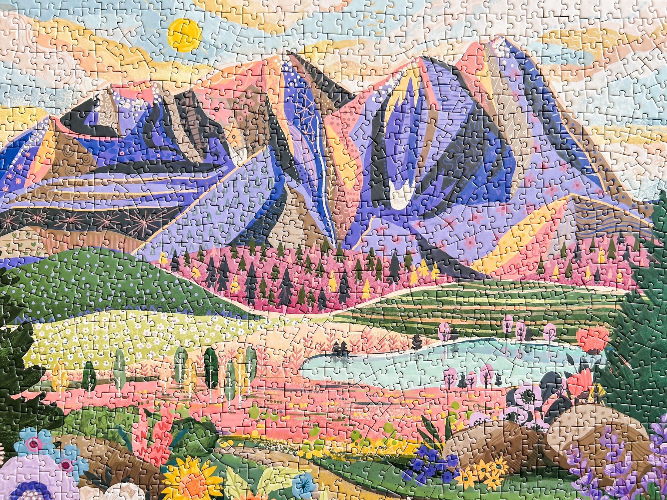 Mountains & Valleys 1000 Pc Puzzle