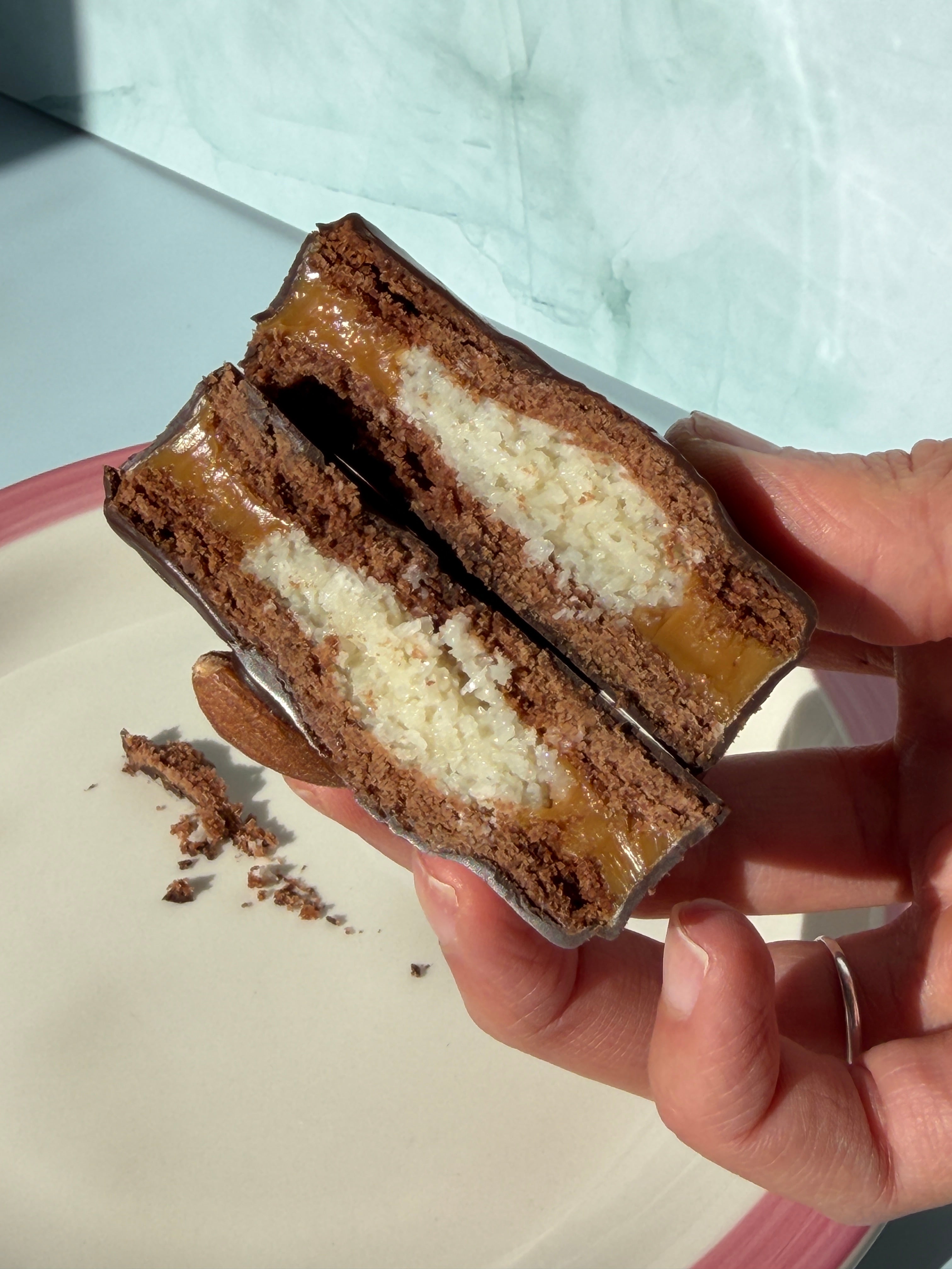 Almond Joy Alfajor