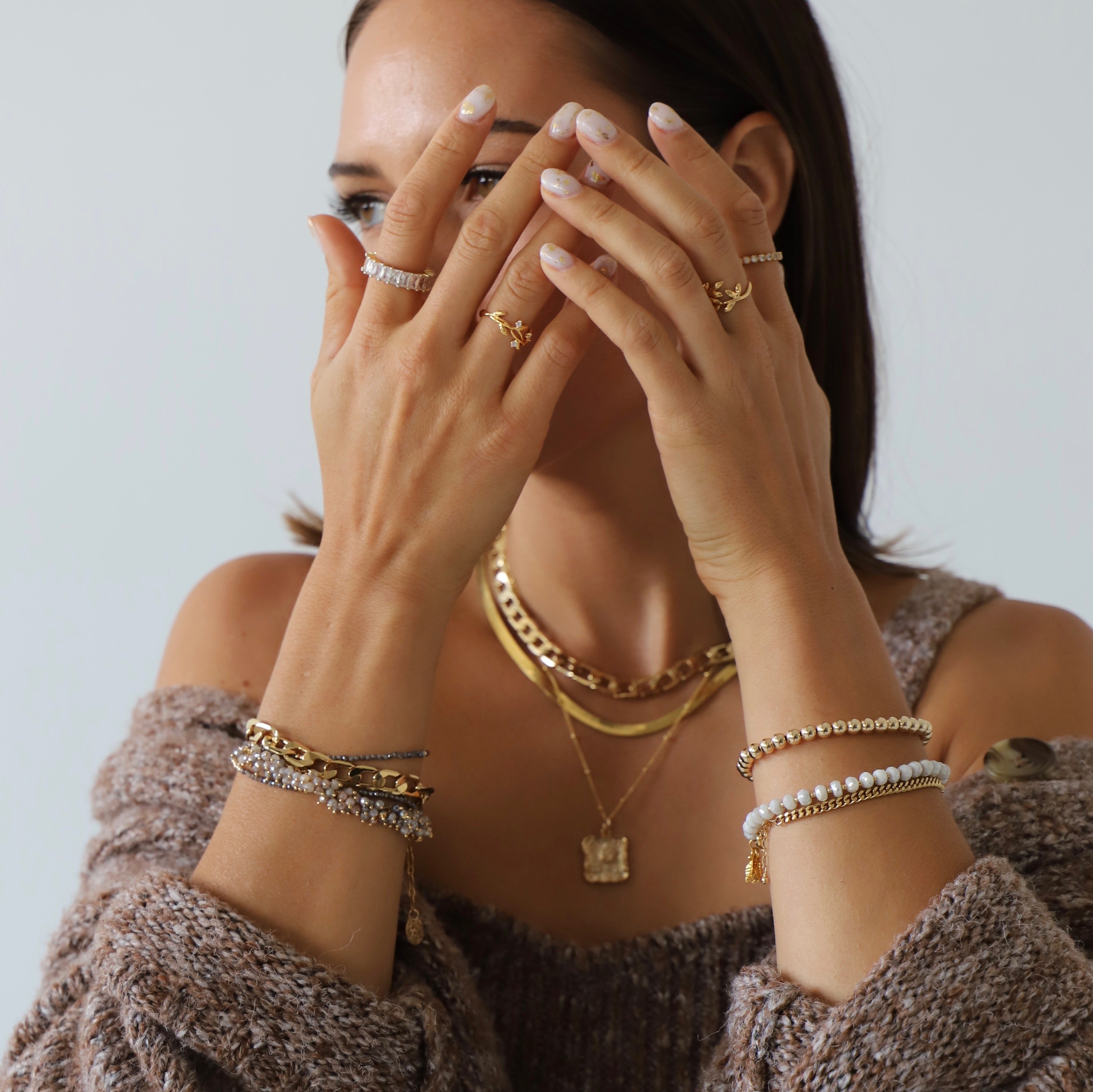 An absolute must have for any bracelet stack, these Gold Filled Beaded Bracelets are the perfect way to elevate your jewelry collection. We love to stack multiple sizes for the ultimate look.
