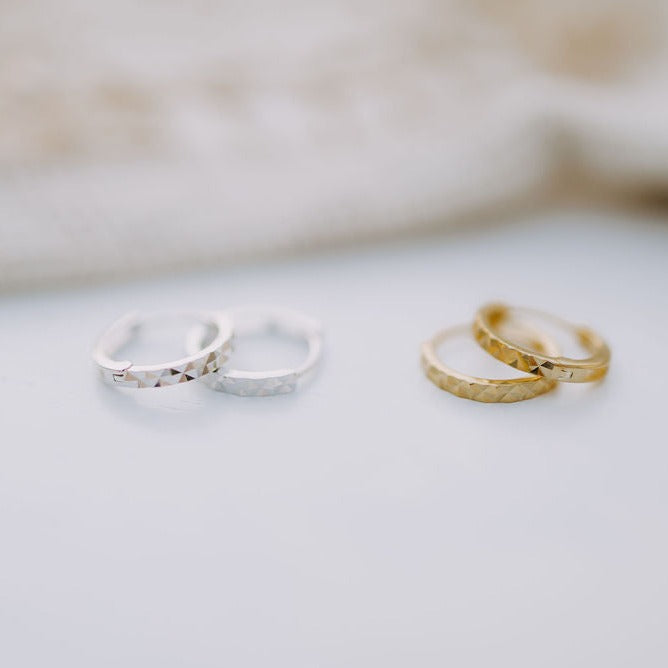 Sydney Hammered Hoops  - Mauve Jewelry Co.