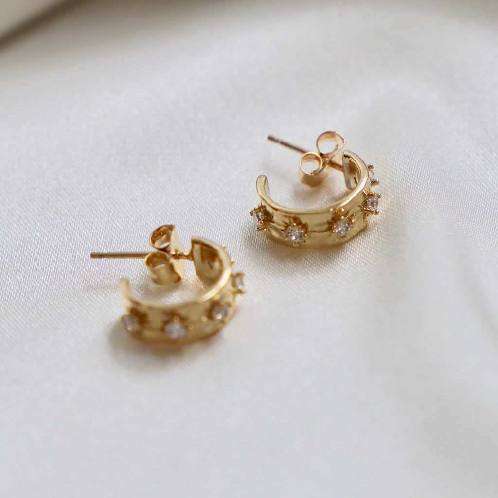 We love to add a little bit of shine to any look! These hoops are one of our new favorites to wear on an everyday basis, no matter the event!