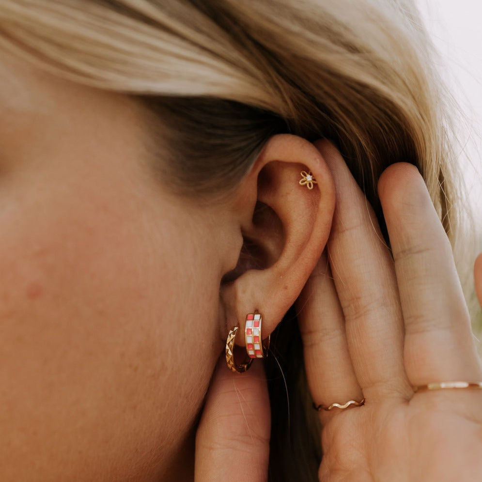 Flower Mini Studs - Mauve Jewelry Co.
