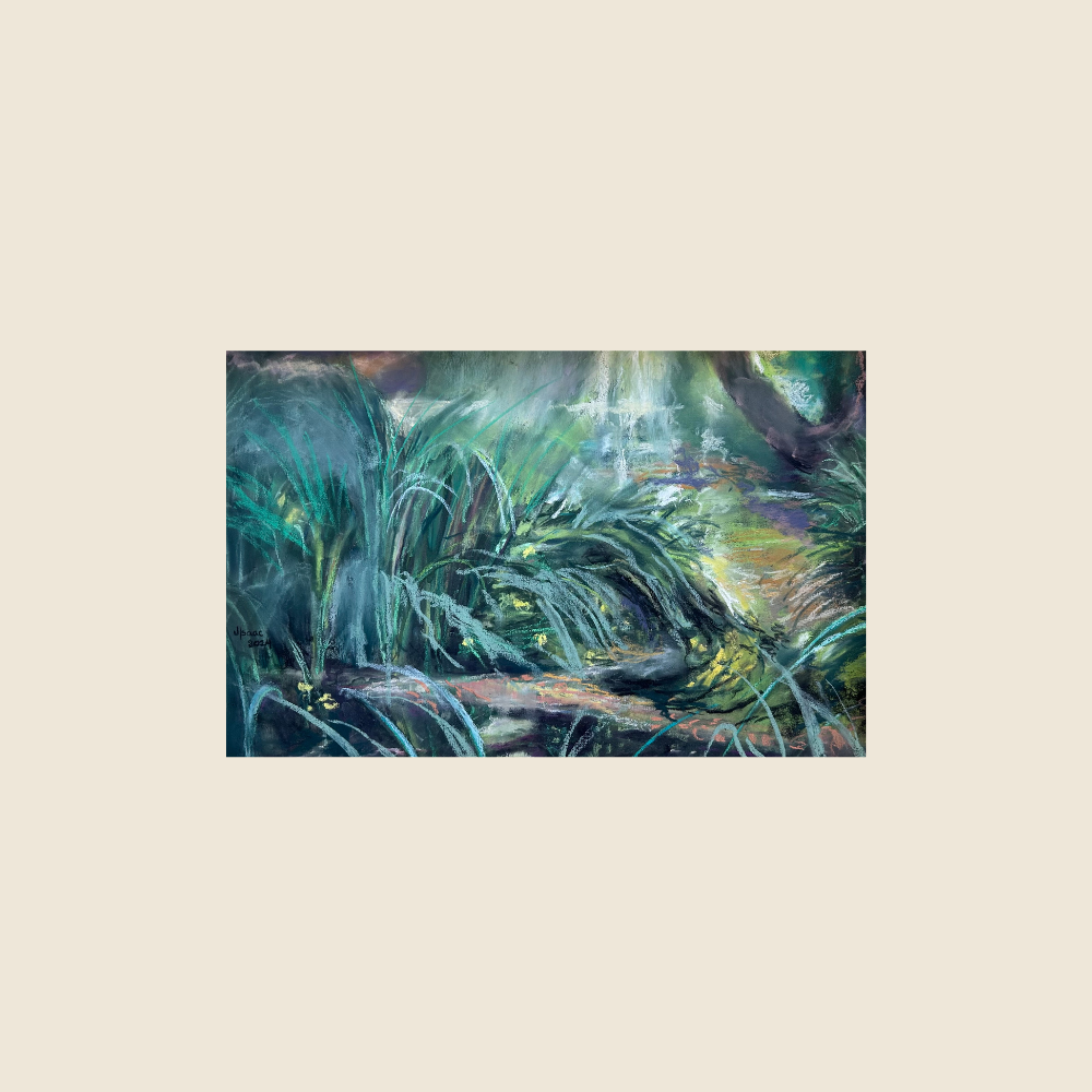 Fawsen Farm Pond Evening - Original Painting - Understory