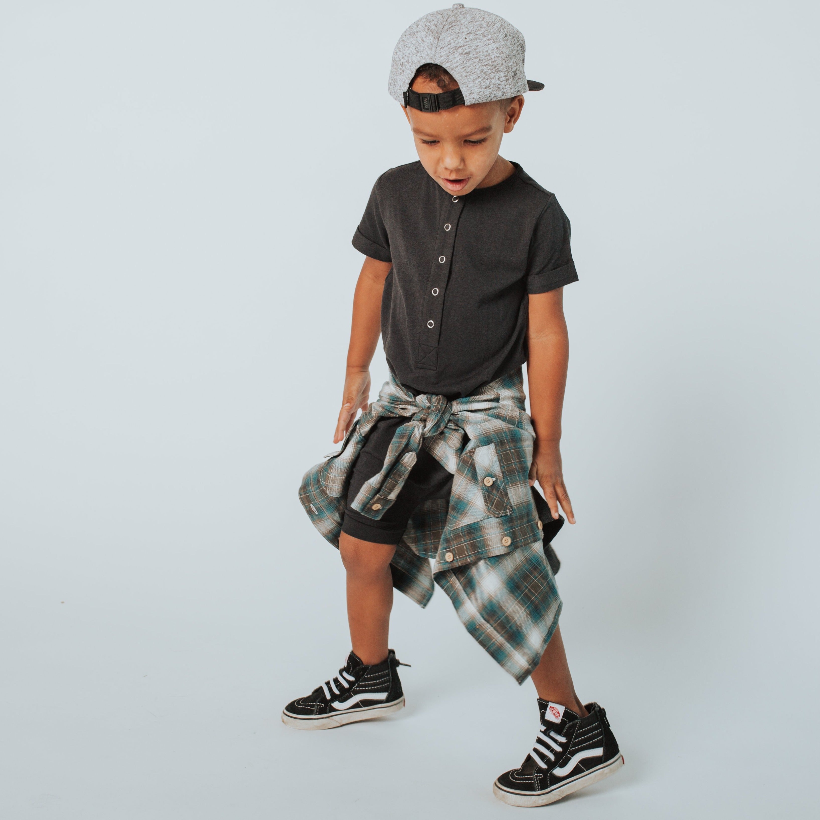 Essentials Rag Romper - 'Phantom'
