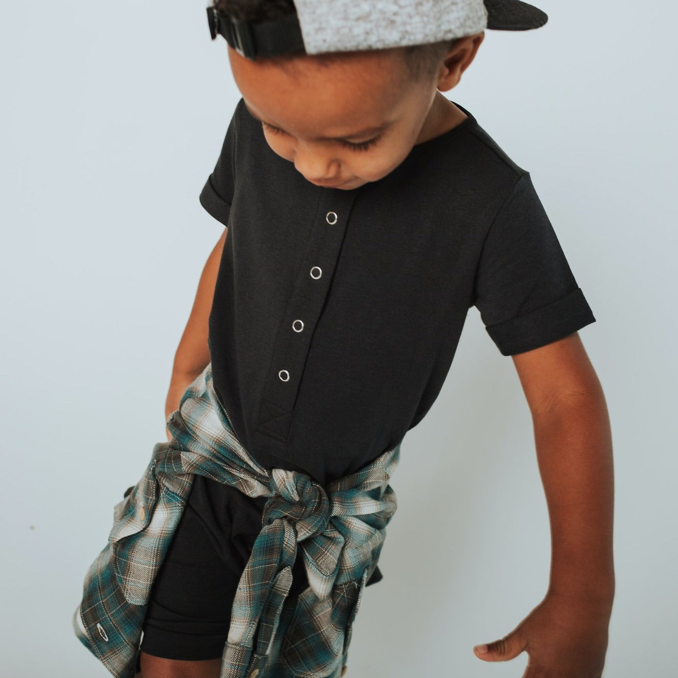 Essentials Rag Romper - 'Phantom'