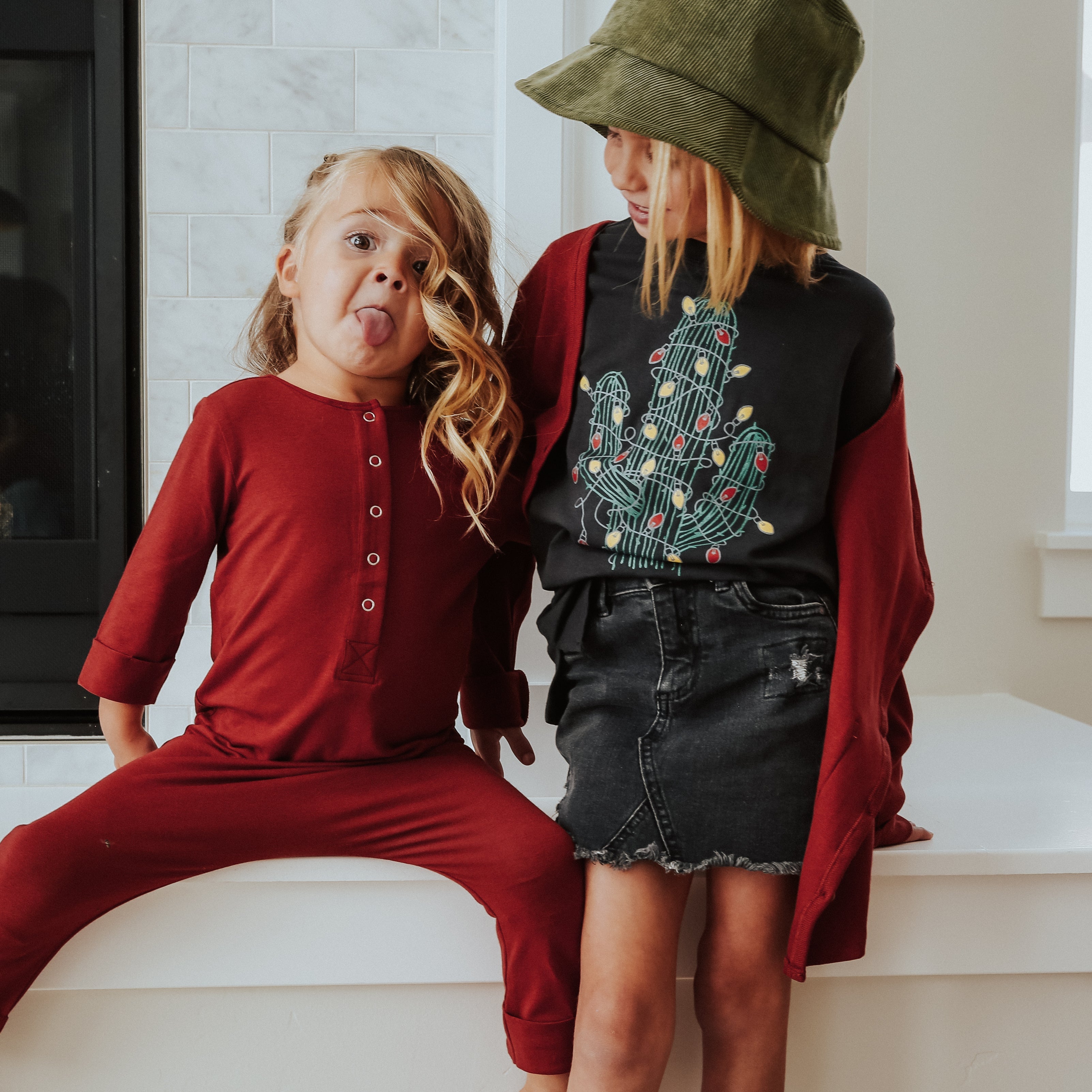 Essentials Rag Romper - 'Brick Red'