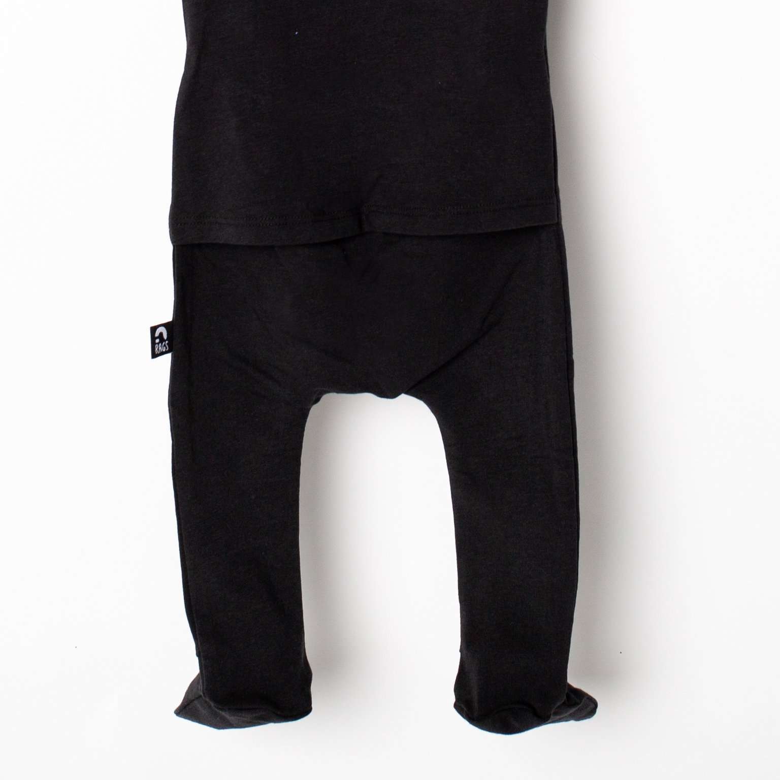 Essentials Peekabooty™ Rag Romper - 'Newborn Rag in Phantom'