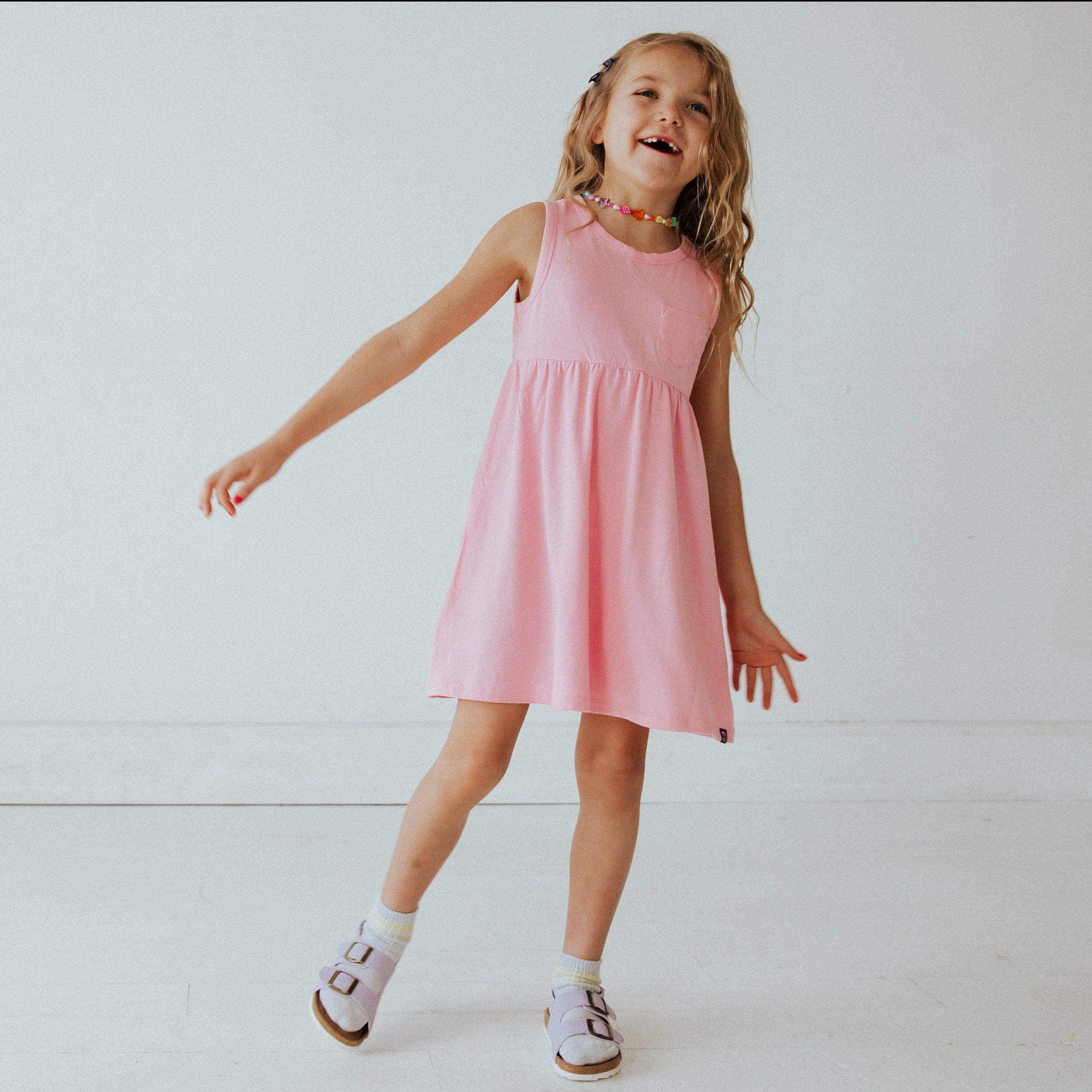 Essentials Tank Dress - 'Light Pink'