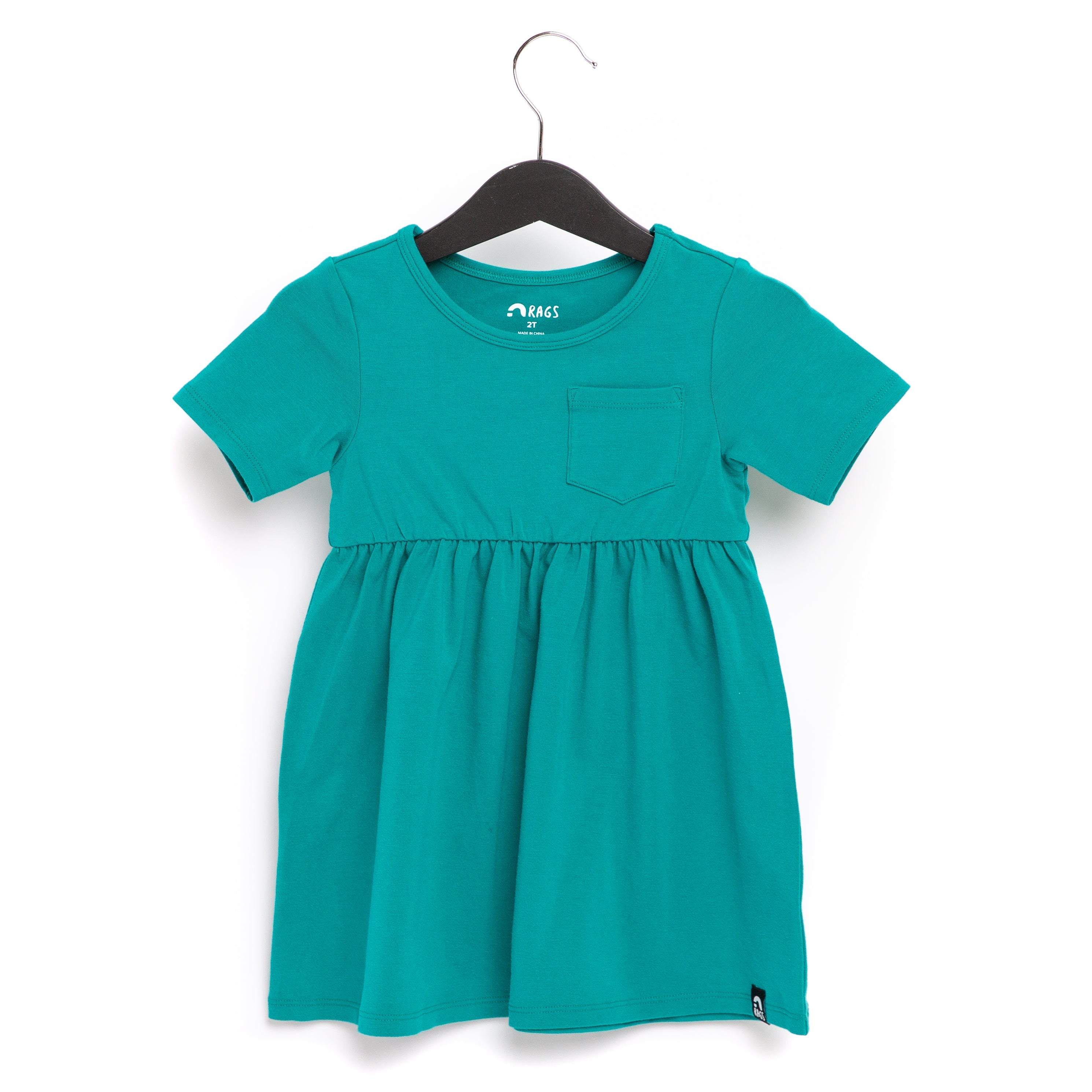 Essentials Short Sleeve Dress - 'Teal'
