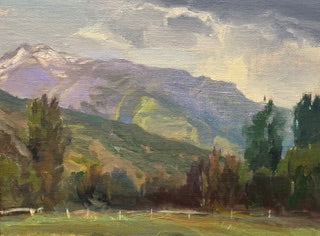 Cottonwood Canyons and Spring Storm  - Original Painting - Road Trip Art Show