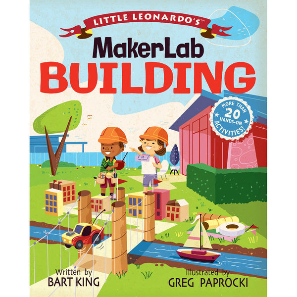 A collection of simple hands-on activities for young readers related to building, construction, architecture, and design. Activities include designing and building bridges, dams, and skyscrapers. These activities are designed to engage both the readers’ hands and minds, which helps them better understand and retain the knowledge gained from the activities. Part of the Little Leonardo series.