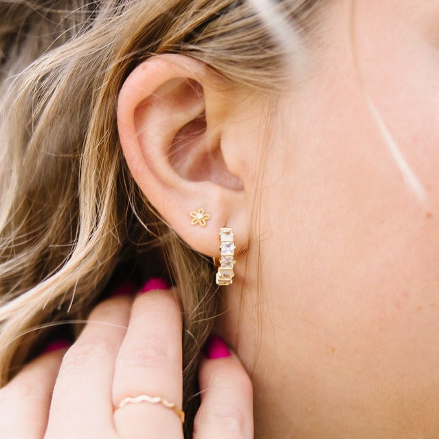 Flower Mini Studs - Mauve Jewelry Co.