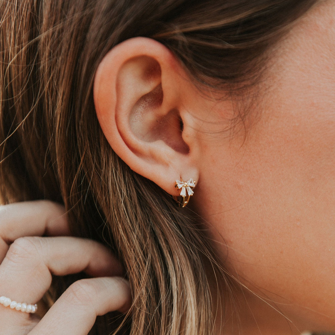 Lucy Bow Hoops