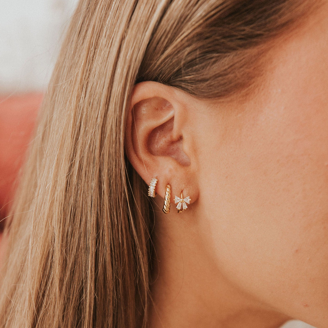 Brooklyn Twist Hoops - Mauve Jewelry Co.