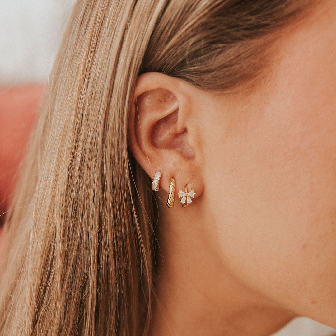 Lucy Bow Hoops