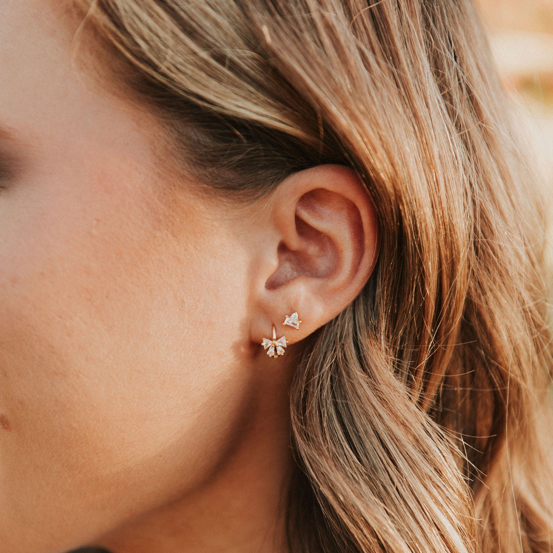 Lucy Bow Hoops