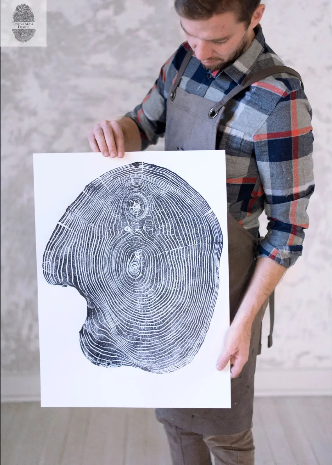 Mulberry Tree Print - 18x24 Tree Ring Art - Signed Original