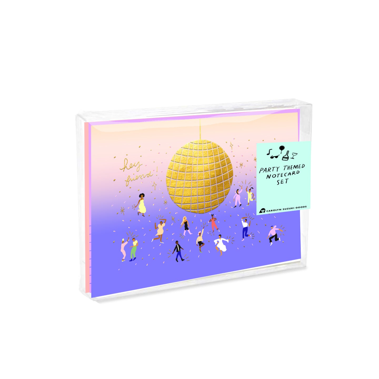 Party All The Time - Notecard Set