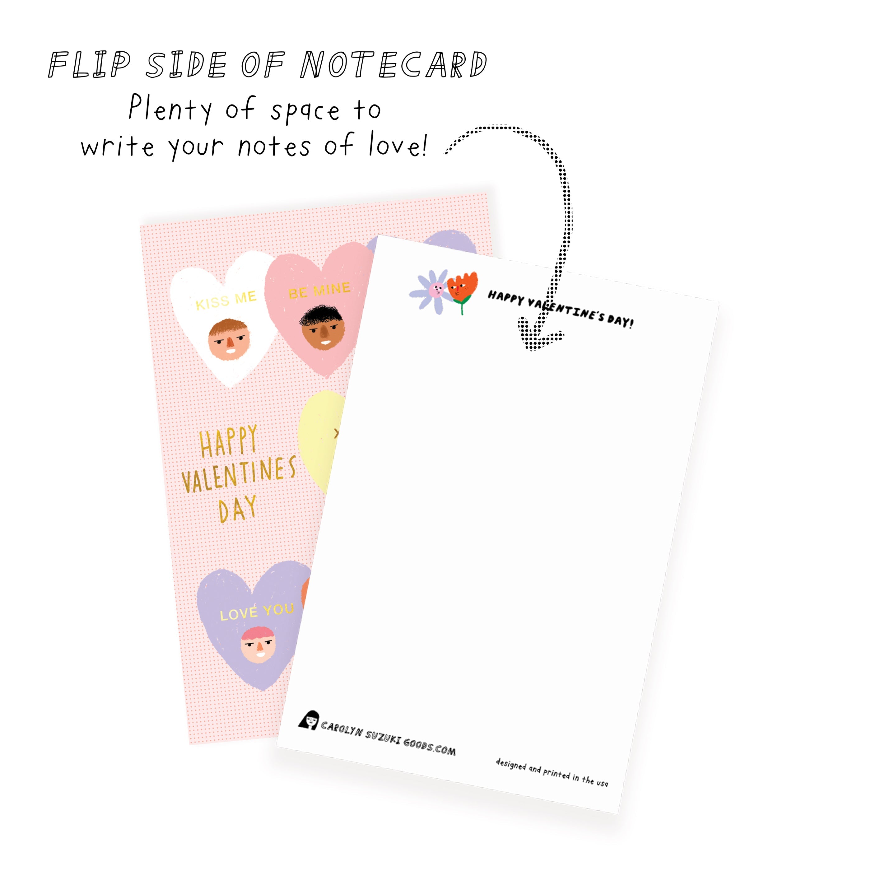 Conversation Hearts - Valentine Card