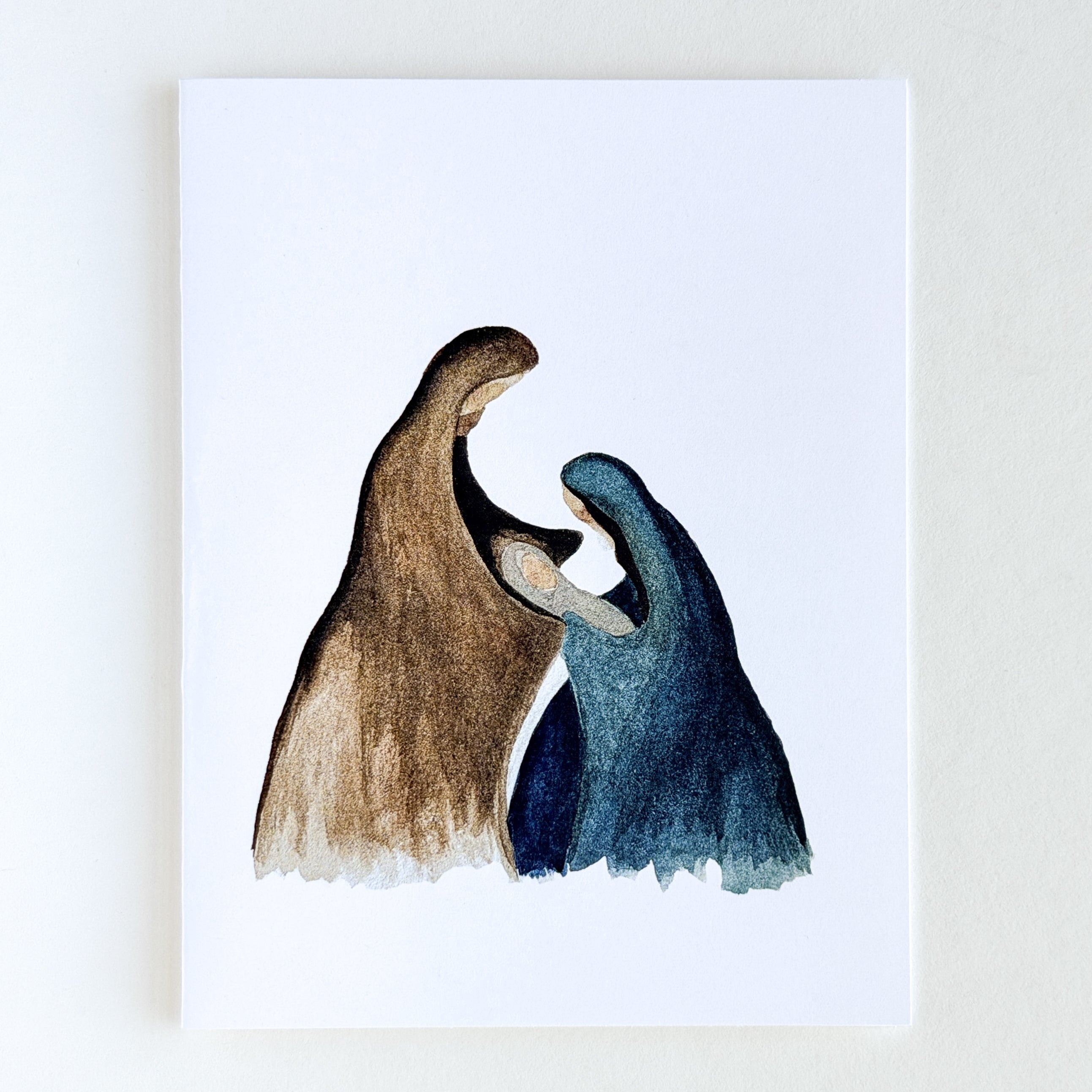 Nativity Watercolor Greeting Card