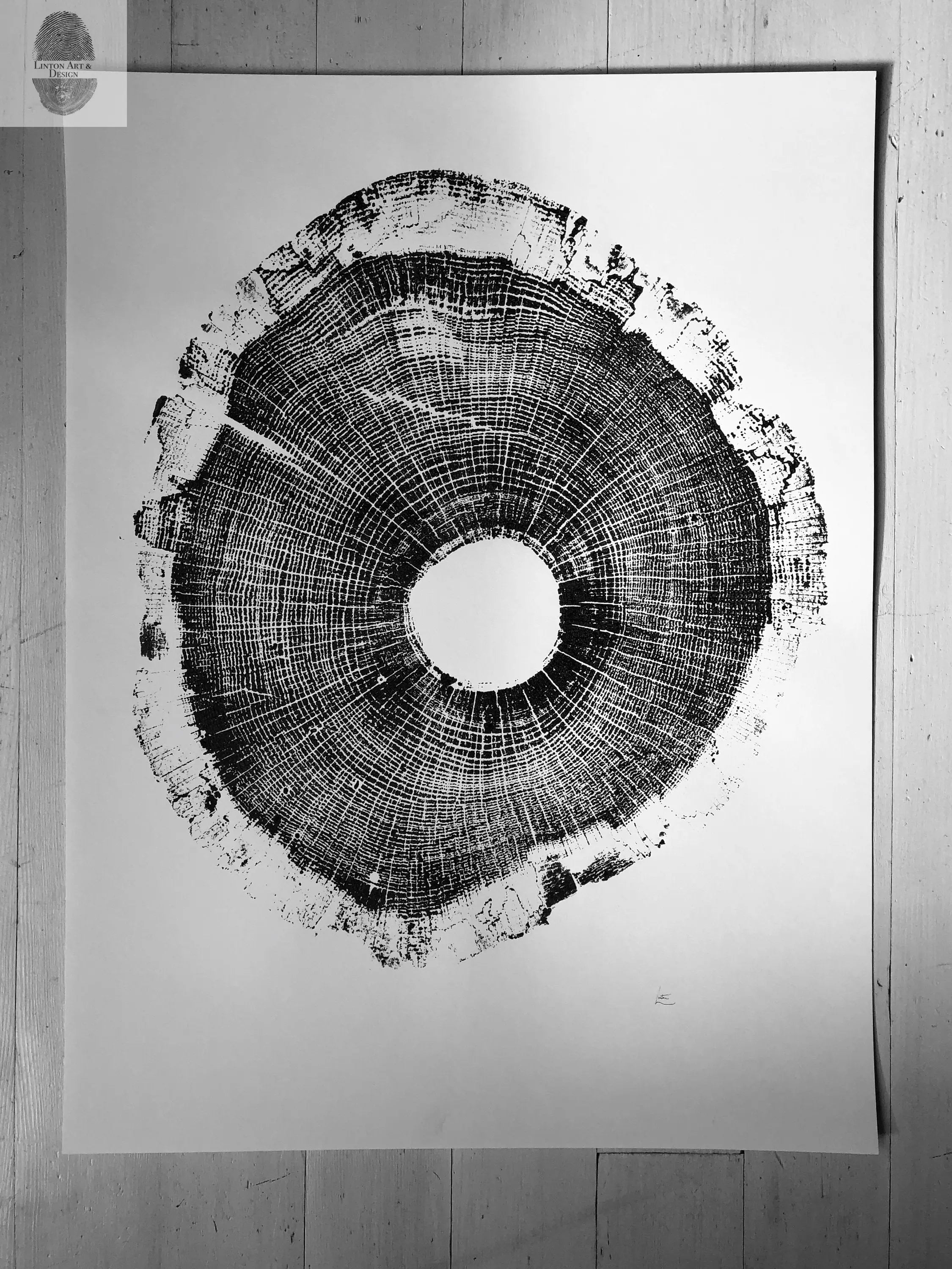 North Carolina Tree Art - Oak - 18x24 print