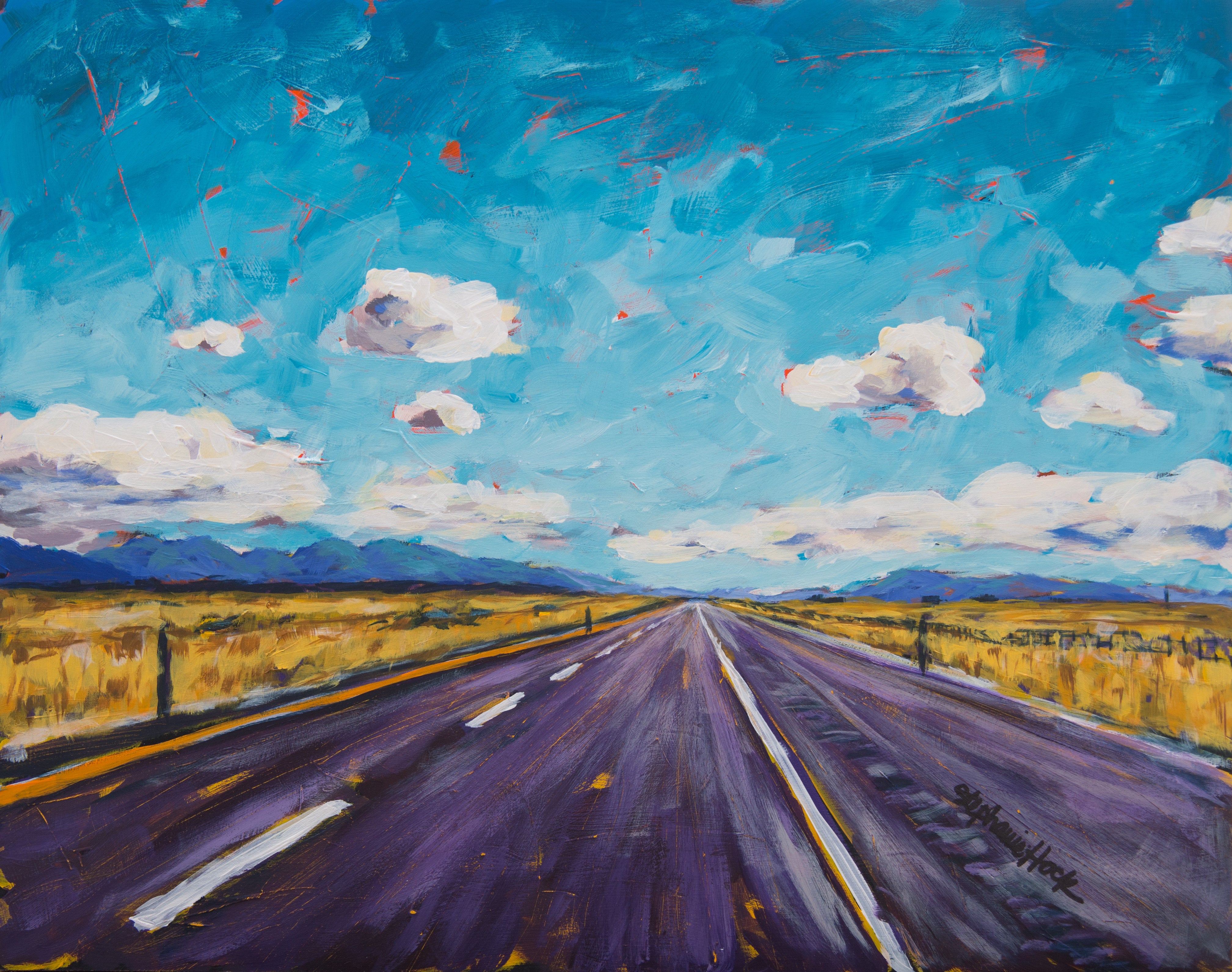 “Open Road II” - Original Painting - Road Trip Art Show