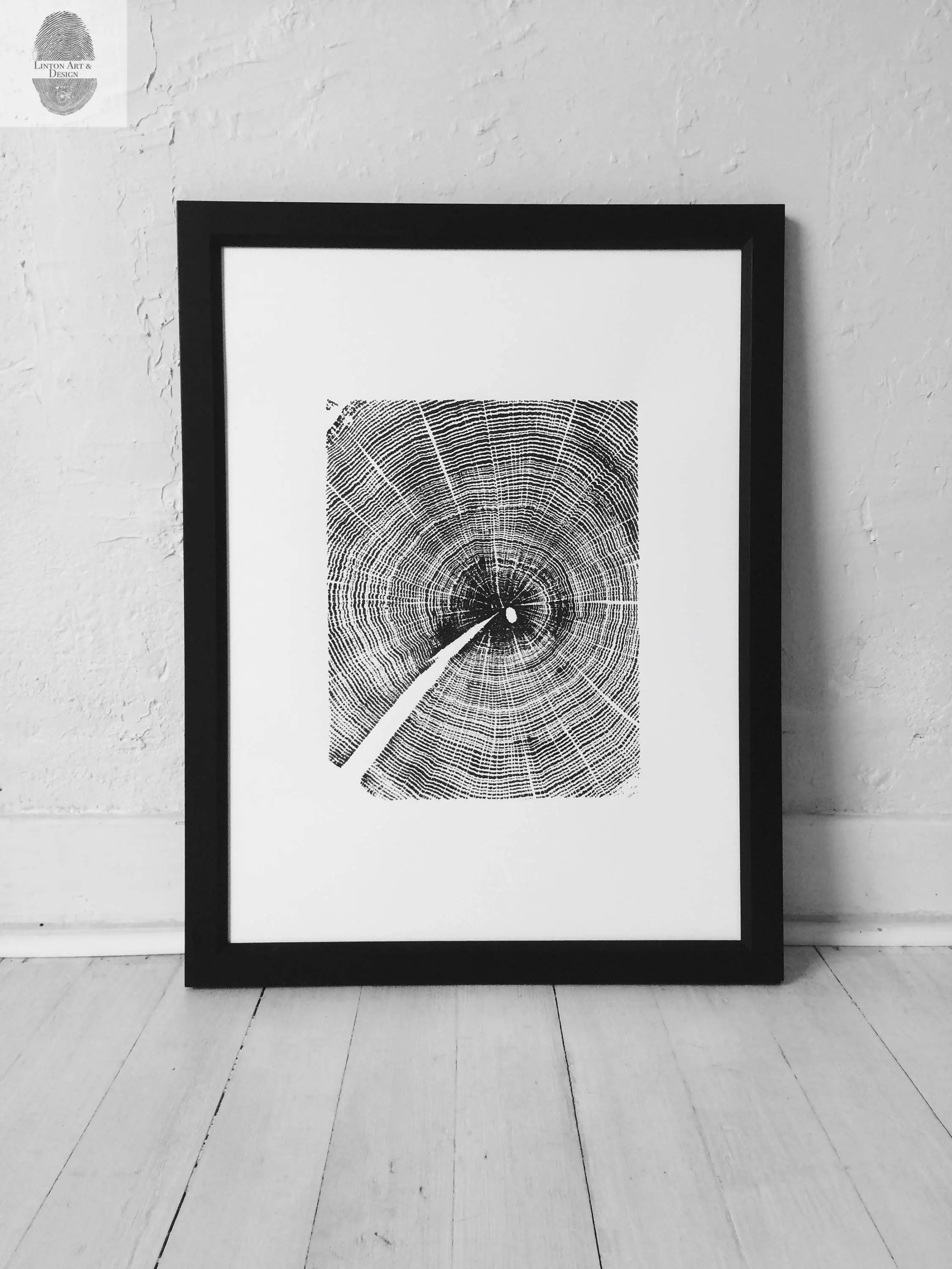 Oak Tree Ring Print- 18x24 print
