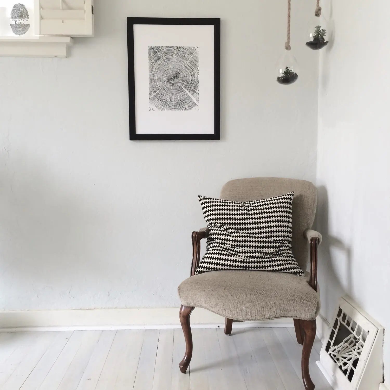 Oak Tree Ring Print- 18x24 print