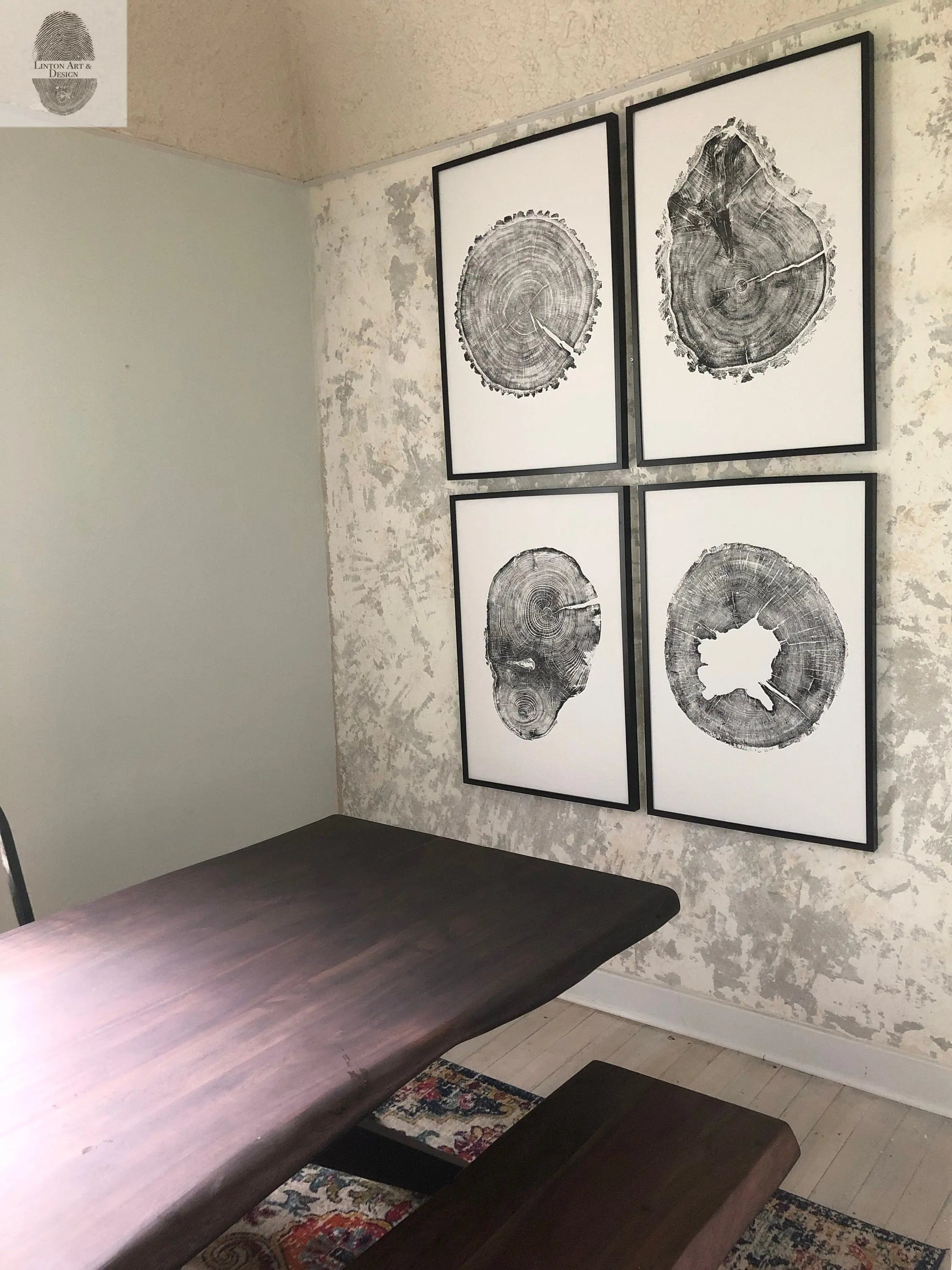 Oak, Pine, & Hemlock Set of 4 - 24x36 each print