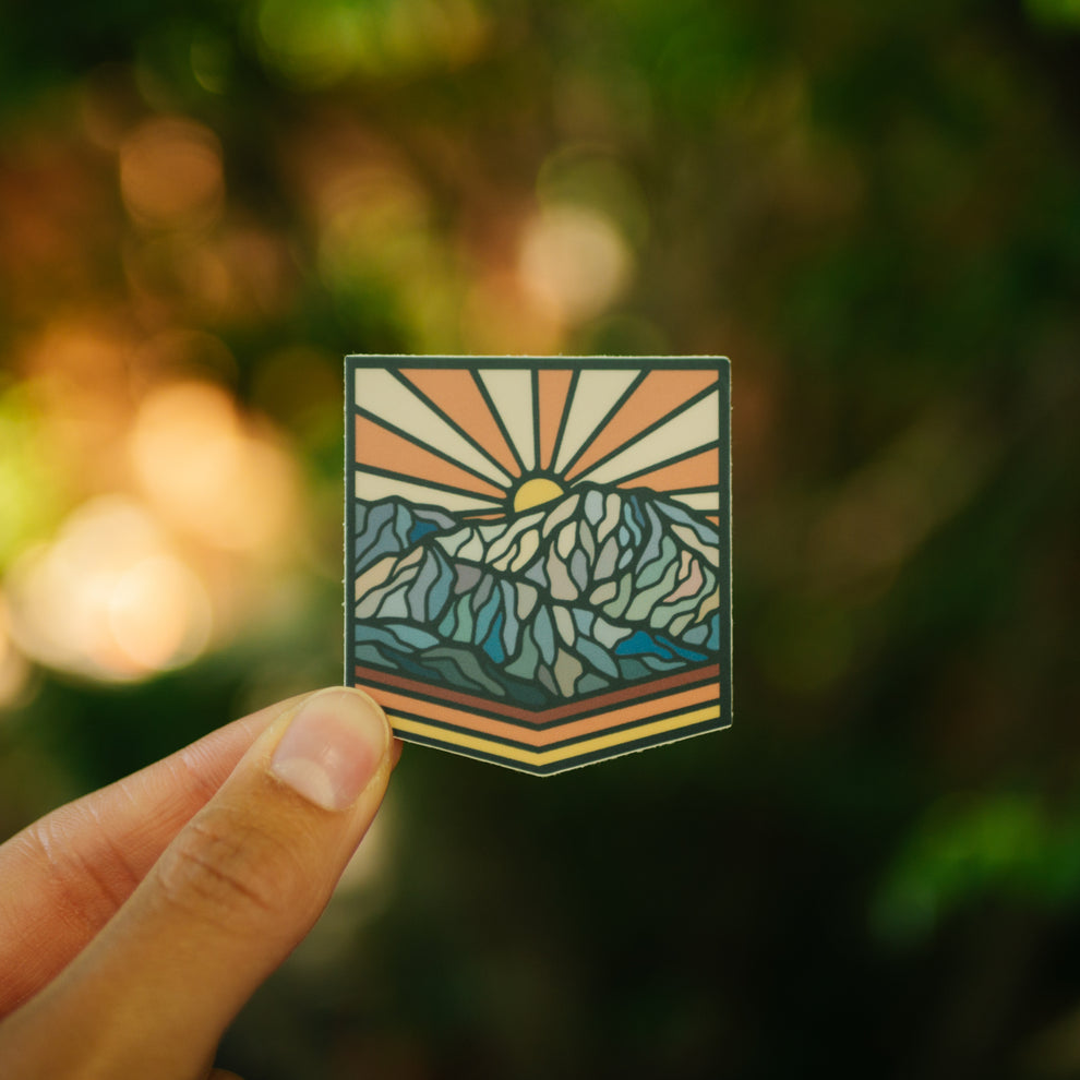 Mountain Sunset Badge