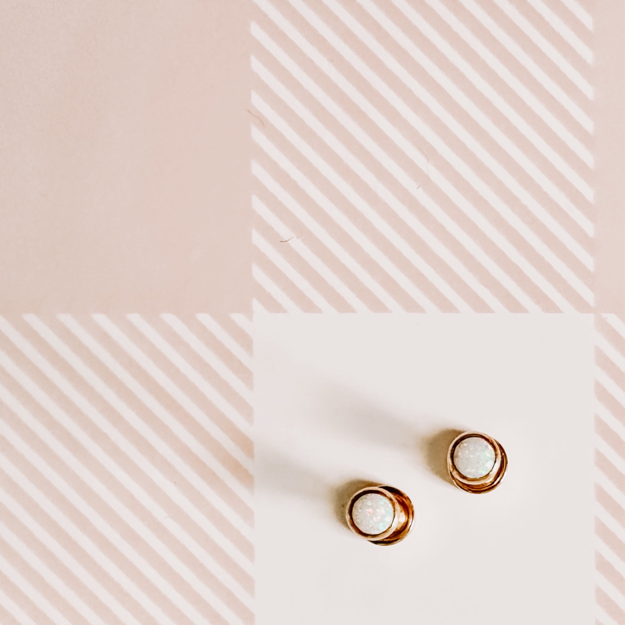 Opalite Screw-back Earrings