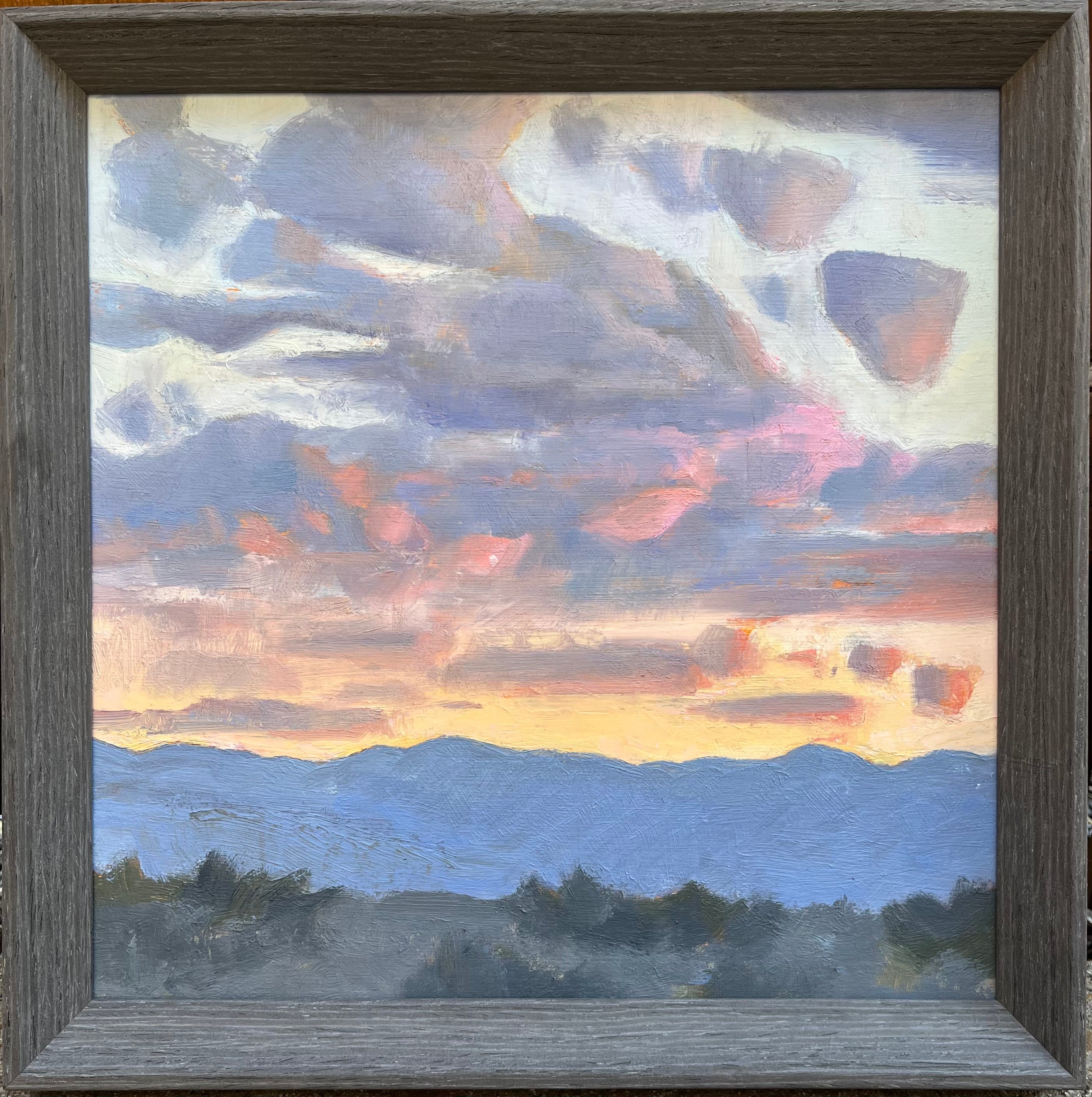 "Cotton Candy Clouds” - Original Painting - Golden Hour Art Show