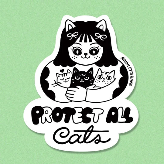 Protect All Cats Sticker