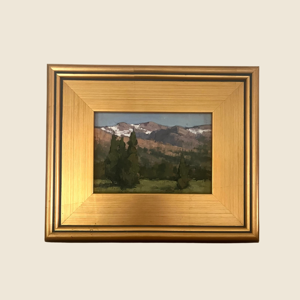 Snowy Peaks - Original Painting - Road Trip Art Show