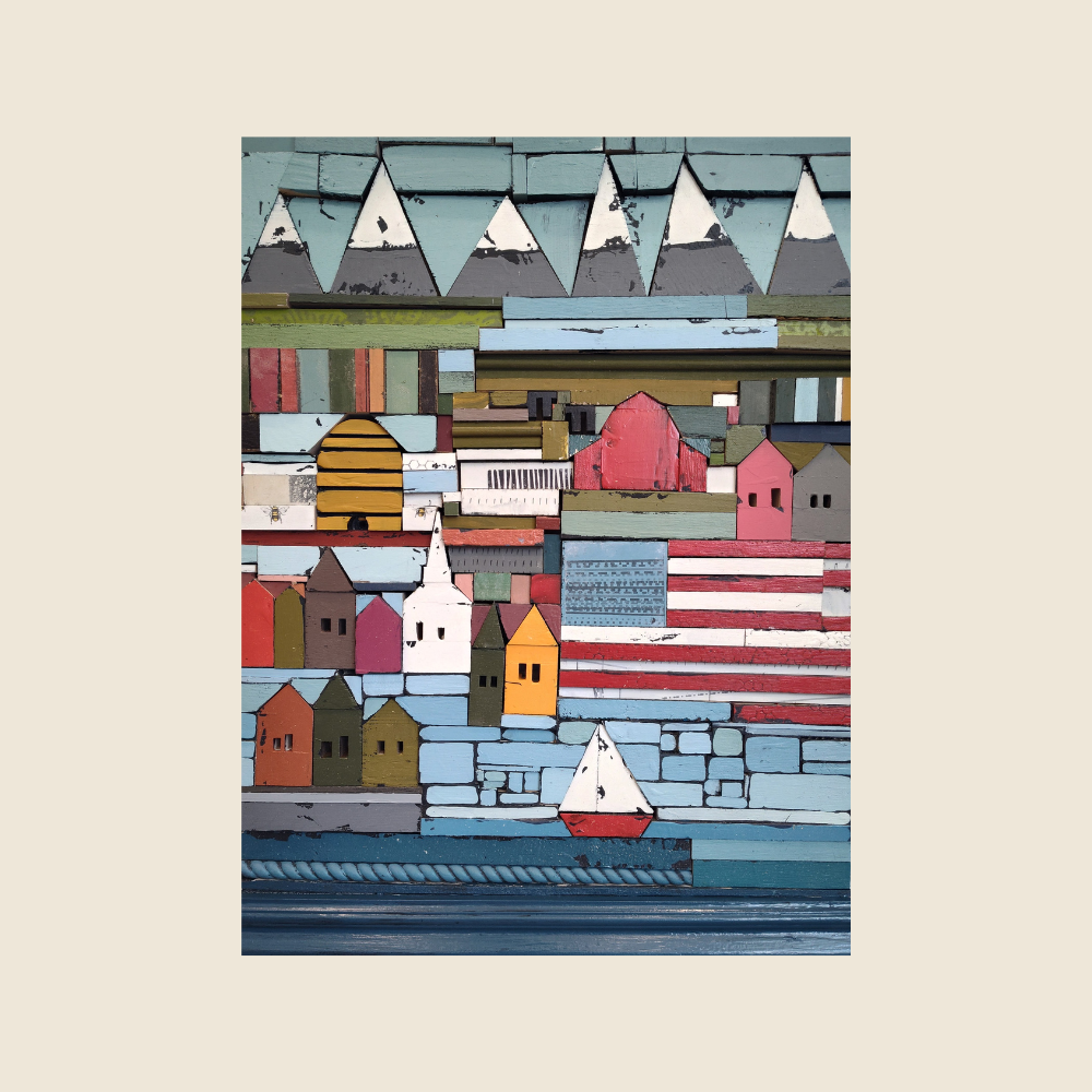 American Road Trip - Original Painting - Road Trip Art Show